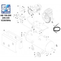 FIAC Spare Parts for Piston Air Compressor AB150/200-248 -338M
