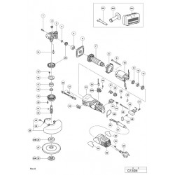 Hitachi Spare Parts for Angle Grinders 125 mm SN-SQ-SR-SW