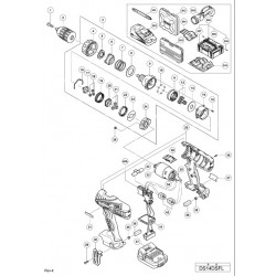 Hitachi Spare Parts for Cordless Driver Drill 14.4V-DS14