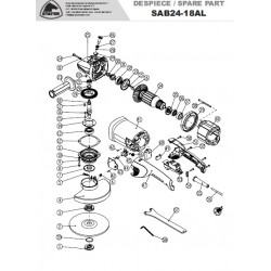 Stayer Spare Parts for Angle Grinder SAB 24-18/230
