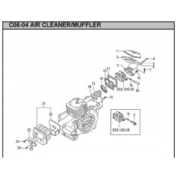 Hitachi Spare Parts for Engine Chainsaw CS38EK