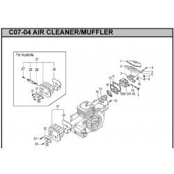Hitachi Spare Parts for Engine Chainsaw CS38/45EL