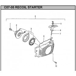 Hitachi Spare Parts for Engine Chainsaw CS38/45EL