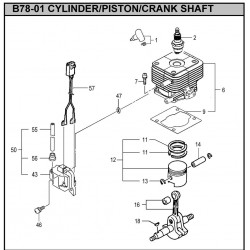 Hitachi Spare Parts for Engine Brush Cutter CG33EJ-LP