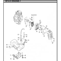 Hitachi Spare Parts for Engine Brush Cutter CG40EJ-L