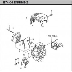 Hitachi Spare Parts for Engine Brush Cutter CG40EJ-L