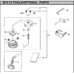 Hitachi Spare Parts for Engine Brush Cutter CG40EJ-L