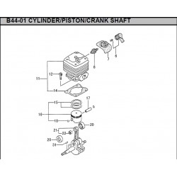 Hitachi Spare Parts for Engine Brush Cutter CG47EJ-L