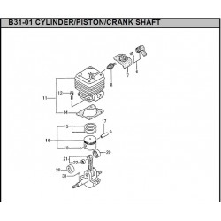 Hitachi Spare Parts for Engine Brush Cutter CG47EY-T