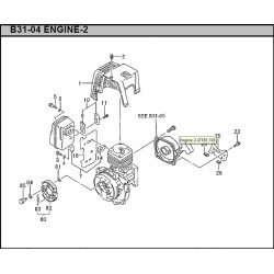 Hitachi Spare Parts for Engine Brush Cutter CG47EY-T