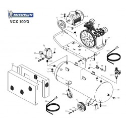 Michelin Spare Parts for Piston Air Compressor VCX 100