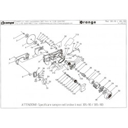 Compa-OMS Spare Parts for Portable Saws Orange 305