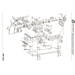 Compa-OMS Spare Parts for Wood Lathe TRN 1000