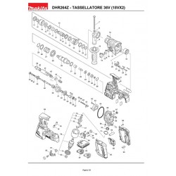 Makita Spare Parts for Combined rotary hammer DHR