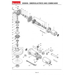 Makita Spare Parts for Angle Grinder 9558HN-9558HPG-9565HZ-9565CVR