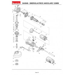 Makita Spare Parts for Angle Grinder GA5040-GA5040C-GA5041-GA5041C