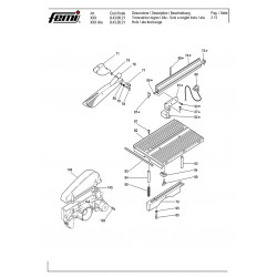 Spare parts for Mitre Saw Femi XXX-XXX Alu 8.43.00.21-8.43.20.21
