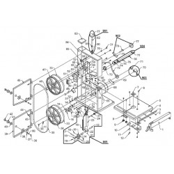 Fox Spare Parts for Vertical Bandsaw F28-182-F28-186-F28-191-F28-194B﻿