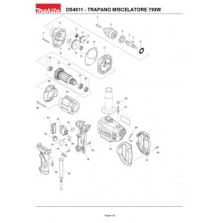Makita Spare Parts for Mixers DS4011-UT1200/1400/1401/1600/120