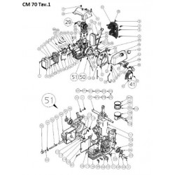 CM Motori Spare Parts for Motor Pumps CM70