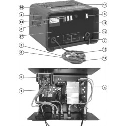 Ricambi Telwin per Carica Batterie Nevatronic 12-24/Autotronic 25 Boost