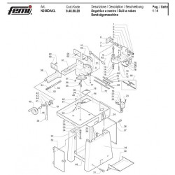 Femi Spare Parts for Stationary Band Saw N266DA XL-8488028