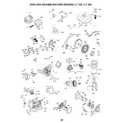 Ricambi CM Motori per Ricambi Motori Benzina 4T LT160-200