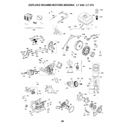 CM Motori Spare Parts for Gasoline Motors 4T LT240-270