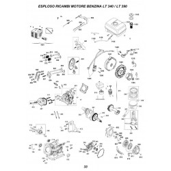 CM Motori Spare Parts for Gasoline Motors 4T LT340-390