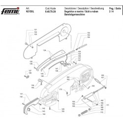 Femi Spare Parts for Stationary Band Saws N215XL-8487020