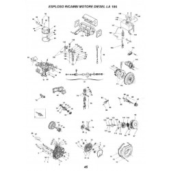 CM Motori Spare Parts for Diesel Motors LA186