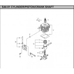 Ricambi Hitachi per Mototrivella DA200E SP
