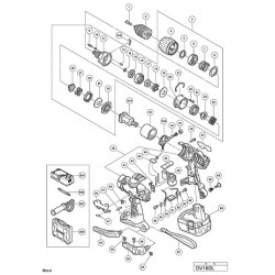 Hitachi Spare Parts for Cordless Impact Driver Drill DV18DL