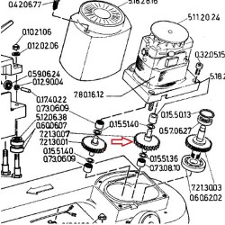 Straight Gear for Band Saws Femi 780-781-782-783 - DIAGRAM