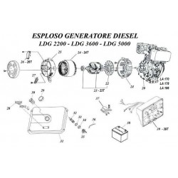 Ricambi CM Motori per Generatori Diesel LDG2200-3600-5000
