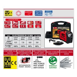 Saldatrice ad Inverter 140A Telwin Force 165