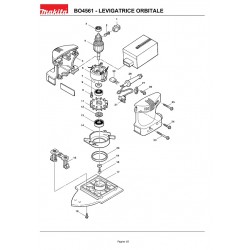 Makita Spare Parts for Orbital Sander BO4561