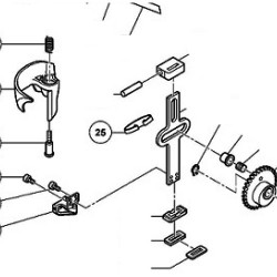 Plate Spring for Jigsaws Hitachi CJ110MV-MVA - Drawing