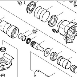 Anello Gomma 25 per Martelli Makita HR4000C