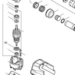 Rondella Protezione Indotto per Martelli Demolitori Makita HR4501-10-11C