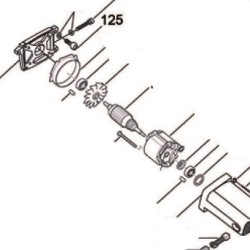 Bullone Blocco Motore per Troncatrici Compa ORANGE 250-1 - Esploso