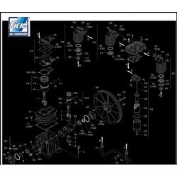 FIAC Spare Parts for Pumping Unit AB 1500