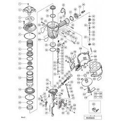 Hitachi Spare Parts for Pneumatic Coil Nailer NV90AG