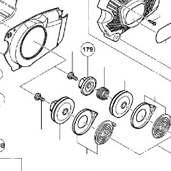 Ingranaggio Starter per Motosega Hitachi Tanaka CS33EDT - Esploso
