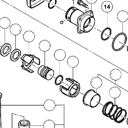 O-Ring S-34 per Martelli Demolitori Hitachi H45 MR-MRY-FRV-SR - Esploso