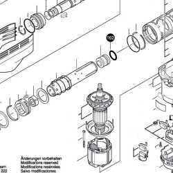 O-Ring 26,0x4,0 mm per Demolitore Bosch GBH 7-46 - Esploso
