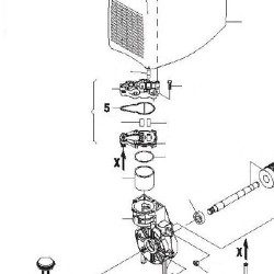 Silicon OR for Head of Air Compressors Fiac Air Click-Airsplash 24 - Drawing