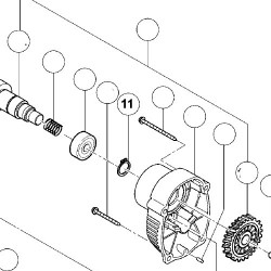 Retaining Ring Type C 15 mm for Drills Hitachi D13VG-DV16V
