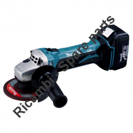 Makita Spare Parts for Cordles Angle Grinder BGA452SFE