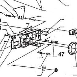 Pin Lock Arm for Miter Saws FEMI 732-733-TR 240-245